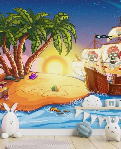 Ilha Pirata e Mural do Navio