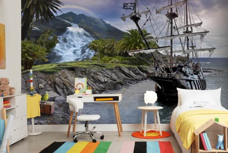 Pirate ship at sea Children Wall Murals  TenStickers