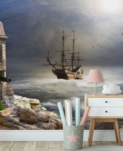 Piratskip i Stormfull Sea Bakgrunn