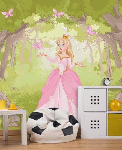 Pink Princess behang Pink Princess behang