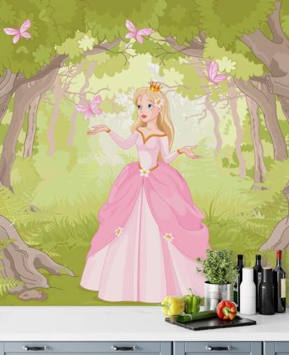 Papel de parede Pink Princess Papel de parede Pink Princess