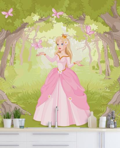 Pink Prinsesse Baggrund Pink Prinsesse Baggrund