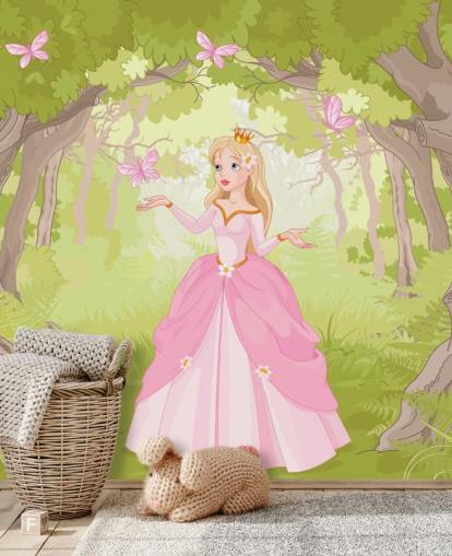 Pink Princess behang Pink Princess behang