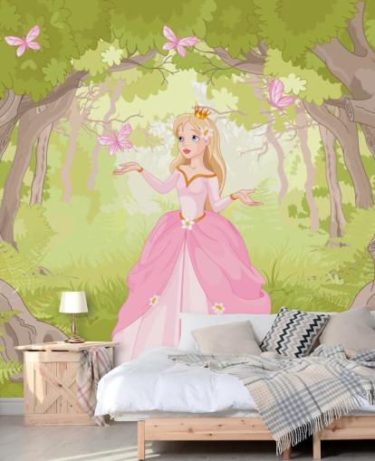 Papier peint Princesse Rose