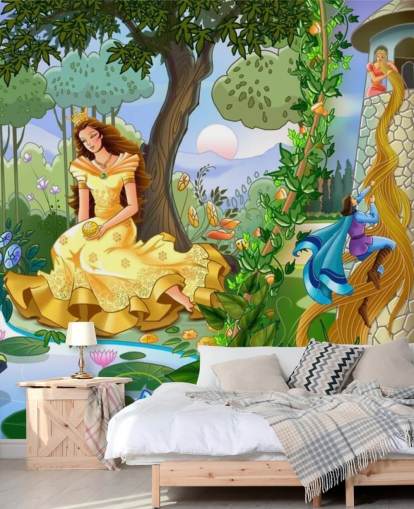 Papier Peint Princesses et Prince