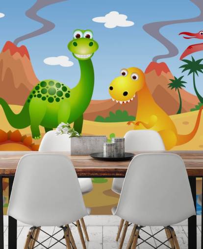 Papel de parede Fun Dinosaurs Wall Mural
