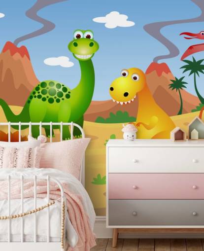 Papel de parede Fun Dinosaurs Wall Mural