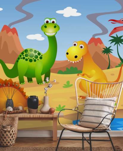 Papier peint mural Fun Dinosaurs