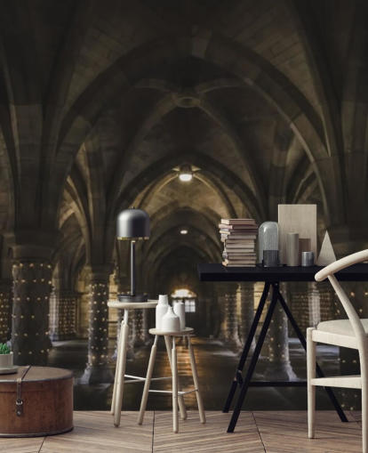 3d effect undercroft wallpaper