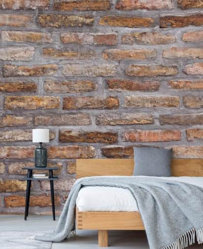 Achtergrondpatroon van oude bakstenen muurtextuur Brick Wallpaper
