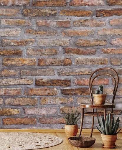 Modello di sfondo della vecchia struttura del muro di mattoni Brick Wallpaper