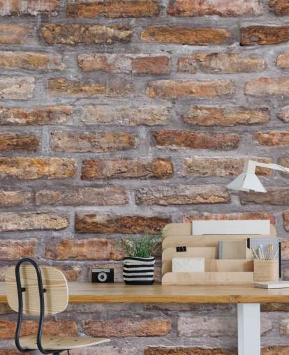 Bakgrunnsmønster av gammel murvegg tekstur Brick Wallpaper