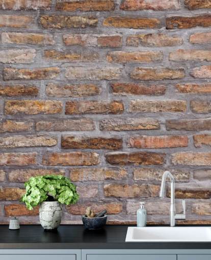 Patrón de fondo de textura de pared de ladrillo viejo Brick Wallpaper