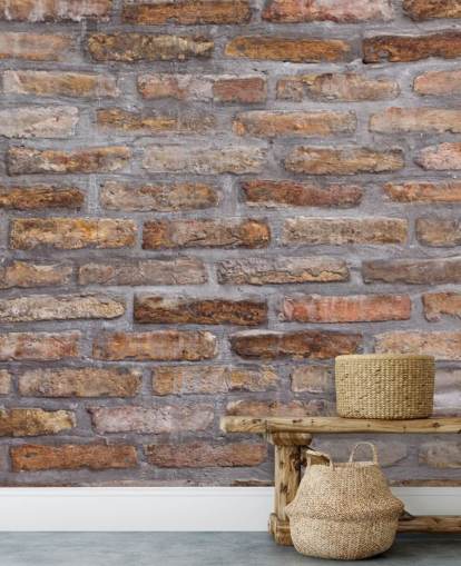Achtergrondpatroon van oude bakstenen muurtextuur Brick Wallpaper