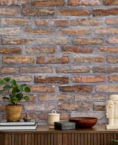 Patrón de fondo de textura de pared de ladrillo viejo Brick Wallpaper