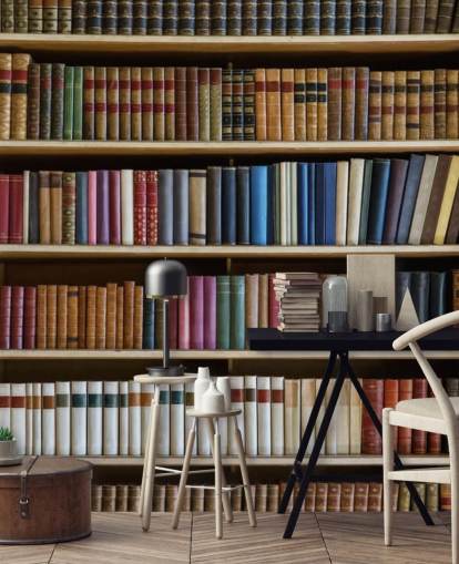 bookcase wallpaper mural called Old Books Bookcase for living rooms, offices and libraries bookcase wallpaper mural called Old Books Bookcase for living rooms, offices and libraries