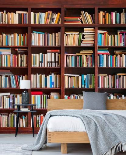 färgglada anpassade bokhylla tapet som heter Bokhylla för kontor, bibliotek och sovrum