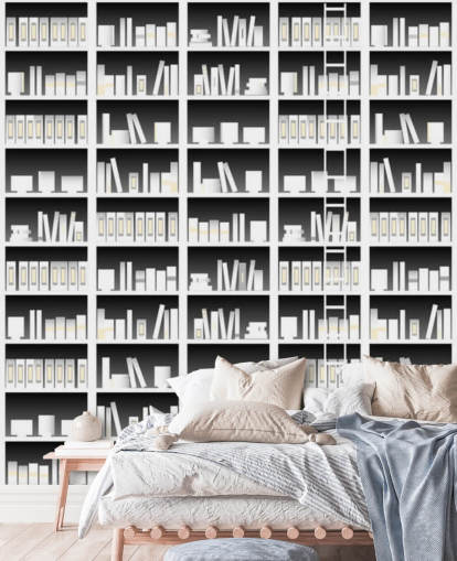 Papel de parede preto e branco