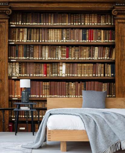 Old Bookcase Wallpaper