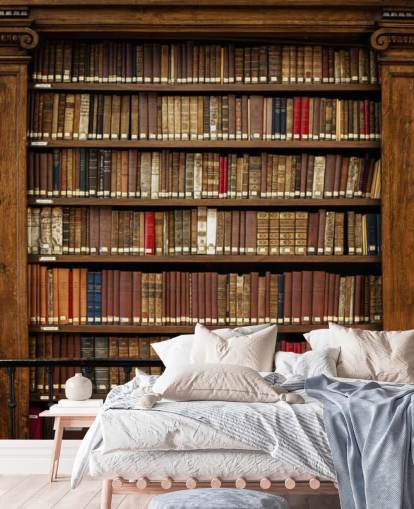 Oud boekenkast behang Oud boekenkast behang