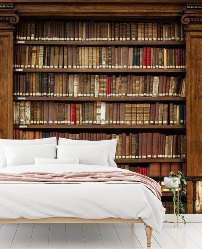 Old Bookcase Wallpaper Old Bookcase Wallpaper