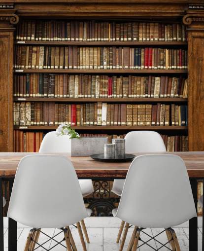 Fondo de pantalla de librería antigua