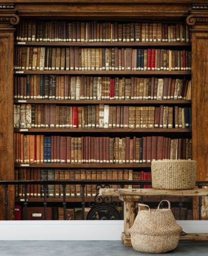Altes Bücherregal Tapete Altes Bücherregal Tapete