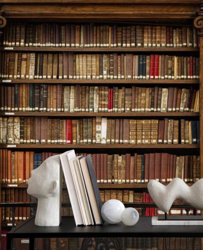 Fondo de pantalla de librería antigua