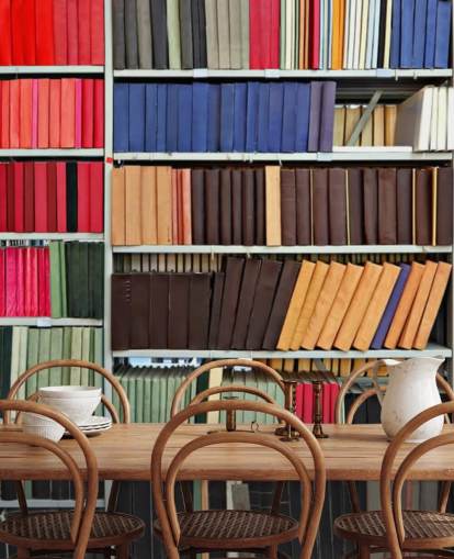 Colourful Books on Shelves Wallpaper Mural Colourful Books on Shelves Wallpaper Mural