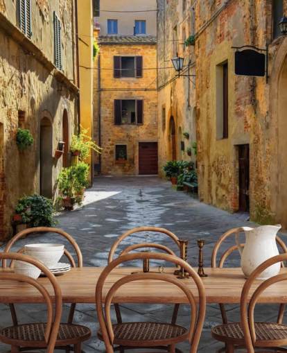 Toscania, Włochy, Montepulciano tapet