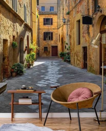 Toscania, Włochy, Montepulciano behang