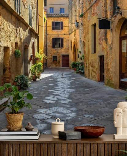 Toscania, Włochy, Montepulciano wallpaper