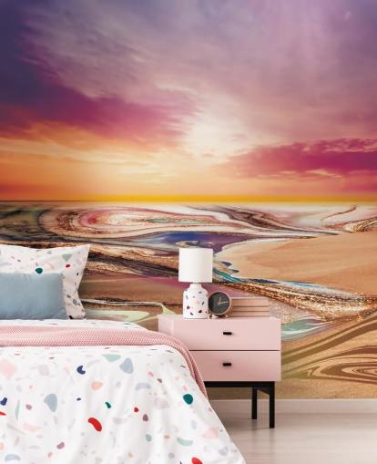 sunset colours in marble wallpaper sunset colours in marble wallpaper