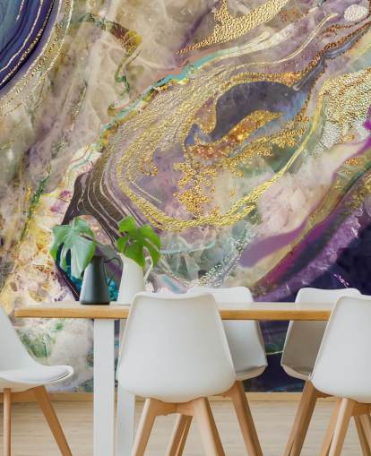 carta da parati murale in marmo dorato e viola chiamato Gold Dust Purple per camere da letto e salotti carta da parati murale in marmo dorato e viola chiamato Gold Dust Purple per camere da letto e salotti
