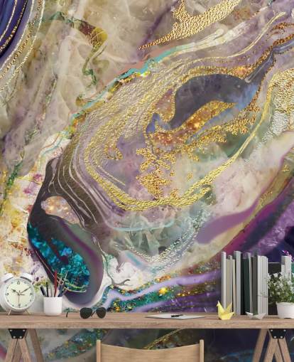 gold and purple marble wallpaper mural called Gold Dust Purple for bedrooms and living rooms gold and purple marble wallpaper mural called Gold Dust Purple for bedrooms and living rooms