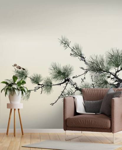 Tak met Tiny Bird Oriental behang