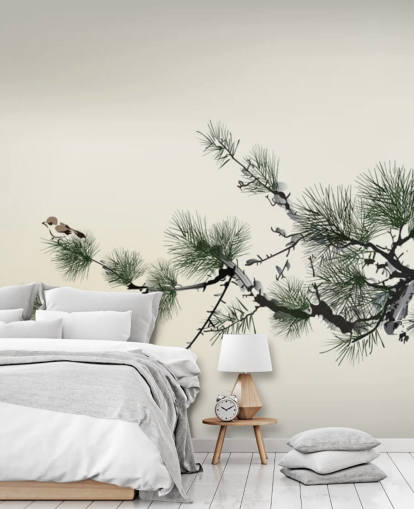 Pain Tree Oriental Wallpaper