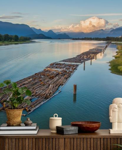 Logger på elven River Bakgrunn