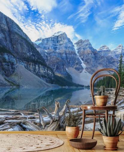 Papier Peint Montagne et Lac