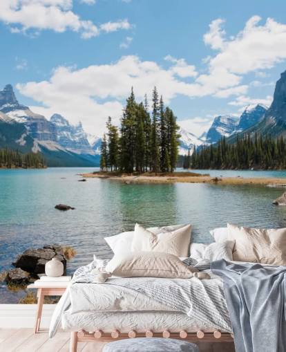 Carta da parati Mountain Lake View Carta da parati Mountain Lake View