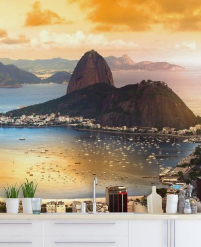 Rio-Bergwand Fototapete Rio-Bergwand Fototapete