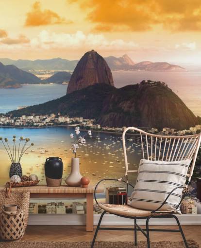 Muurschildering Rio Mountain