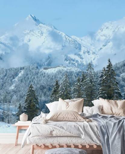 Snowy Mountain behang
