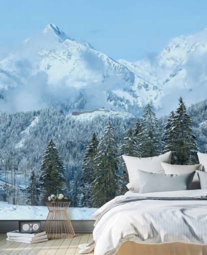 Papier Peint Snowy Mountain