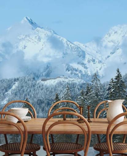 Fondo de pantalla de Snowy Mountain