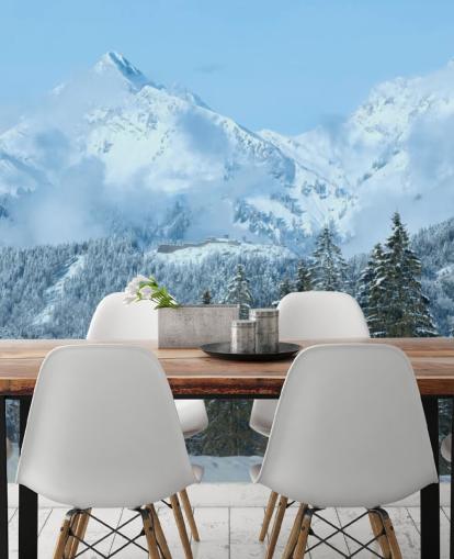 Carta da parati Snowy Mountain