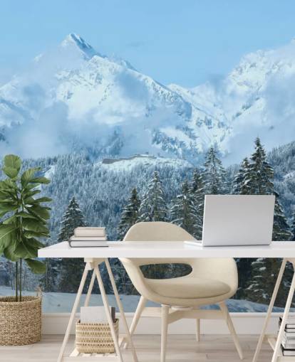 Snowy Mountain Hintergrundbild