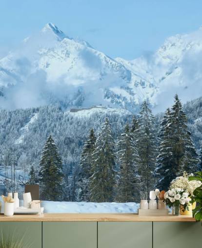 Snowy Mountain Baggrund