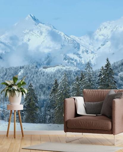 Papel de parede Snowy Mountain