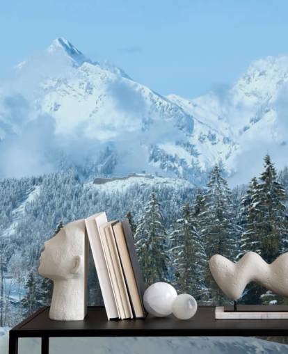 Papier Peint Snowy Mountain